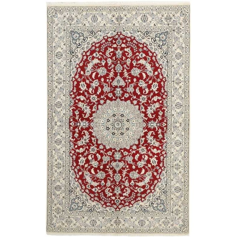 tappeto persia nain fine con seta cm 156x253