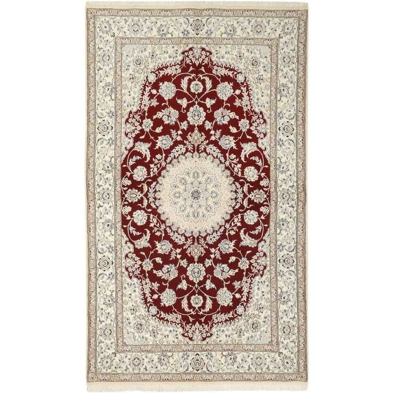 tappeto persia nain fine con seta cm 155x254