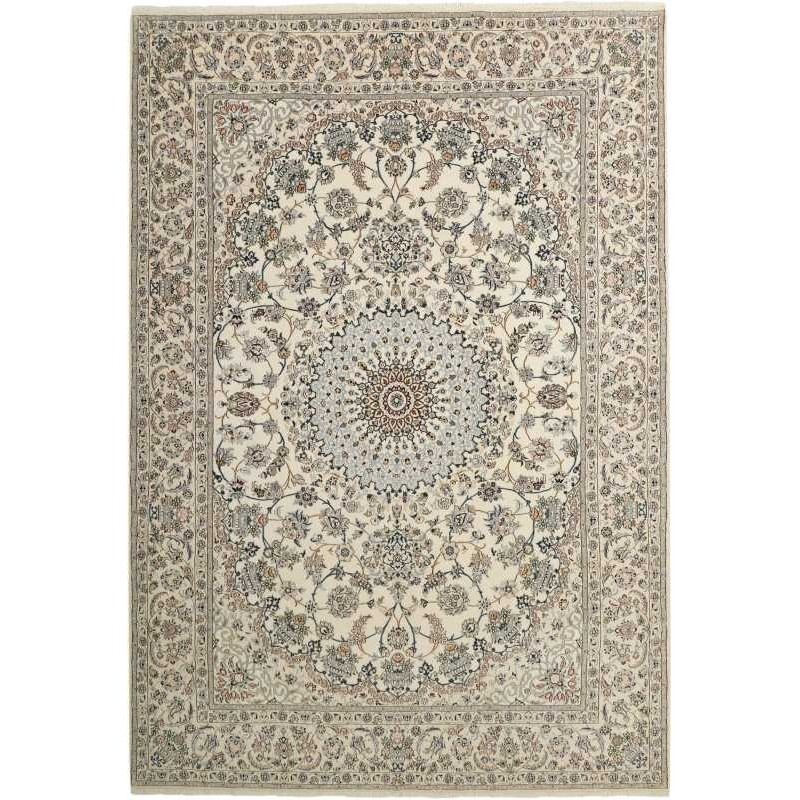 tappeto persia nain fine con seta cm 253x358