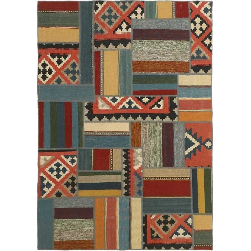 tappeto persia tekkeh kelim cm 141x202