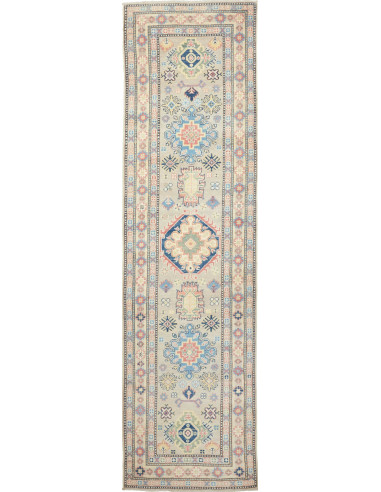 Kazak Pakistan argento e argento 81x309