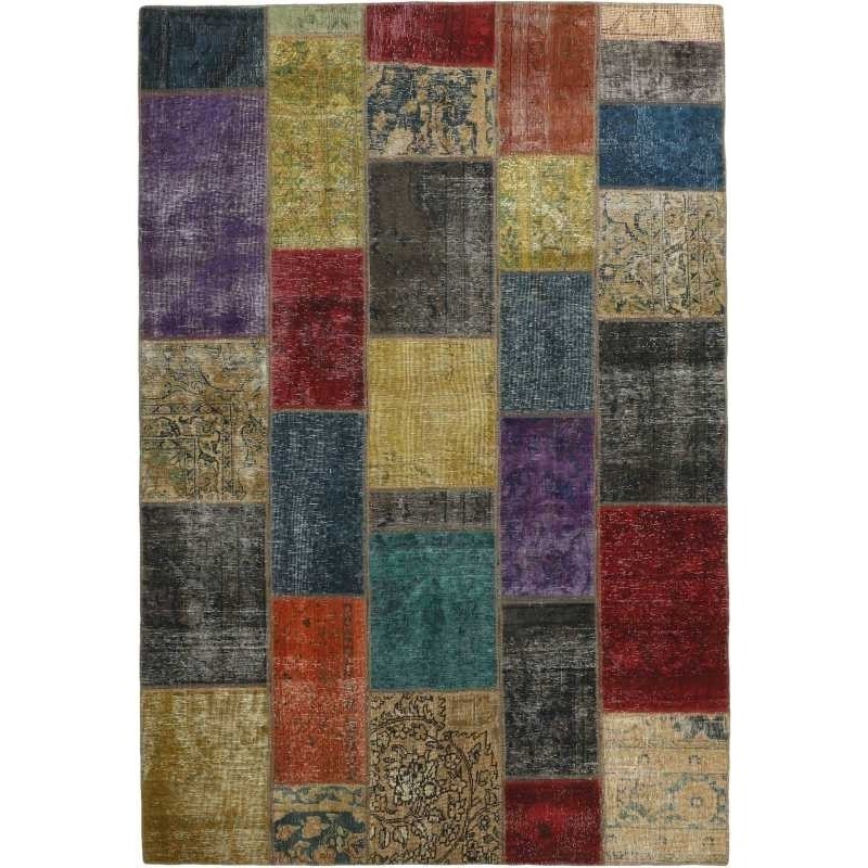 tappeto persia vintage patchwork cm 168x241