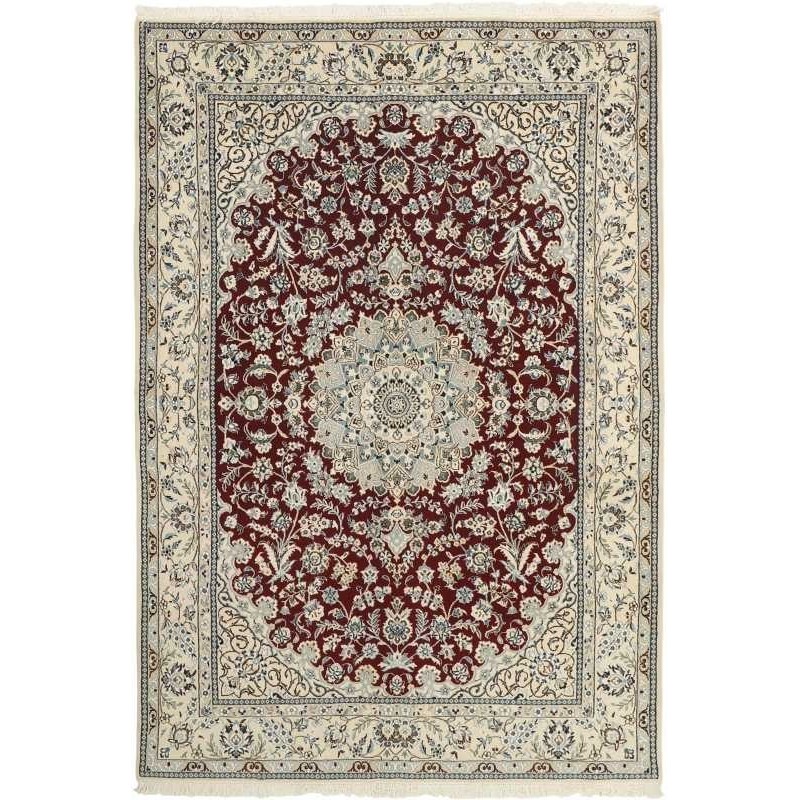 tappeto persia nain fine con seta cm 158x227