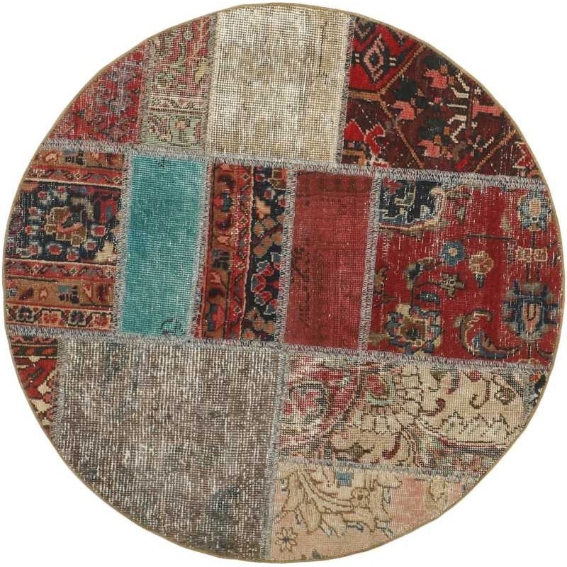 tappeto persia vintage patchwork cm 100x100