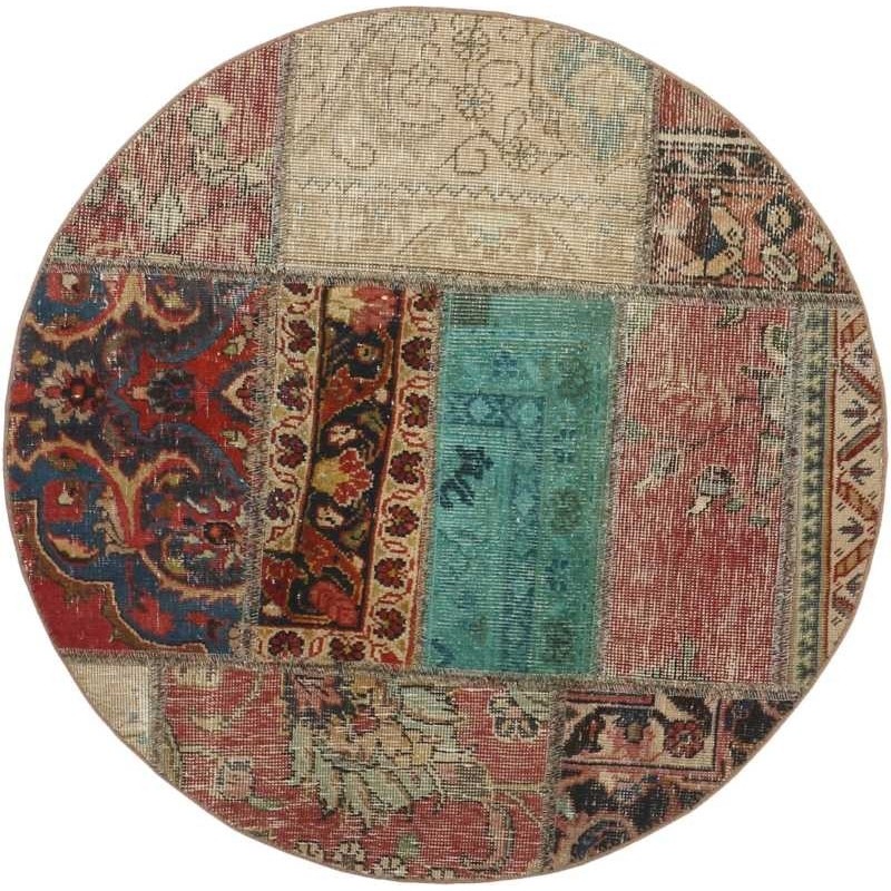 tappeto persia vintage patchwork cm 100x100