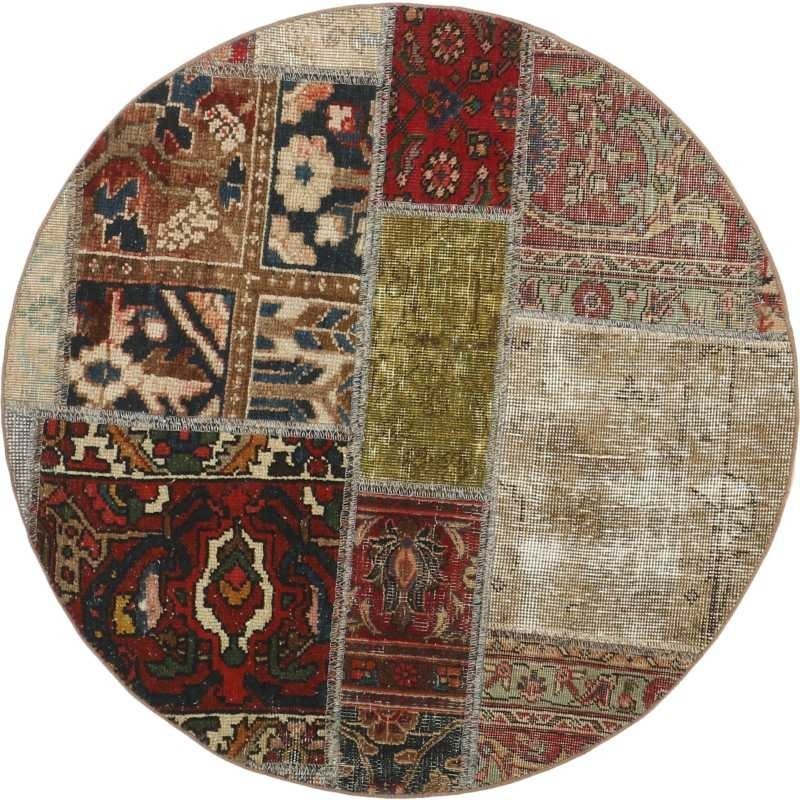 tappeto persia vintage patchwork cm 100x100