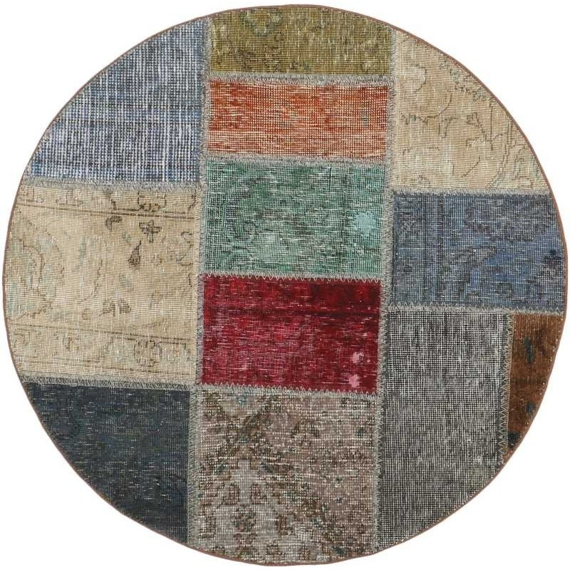 tappeto persia vintage patchwork cm 100x100
