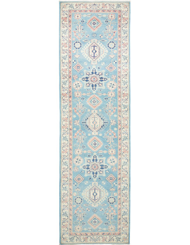 Kazak Pakistan grigio chiaro e grigio ardesia 86x294