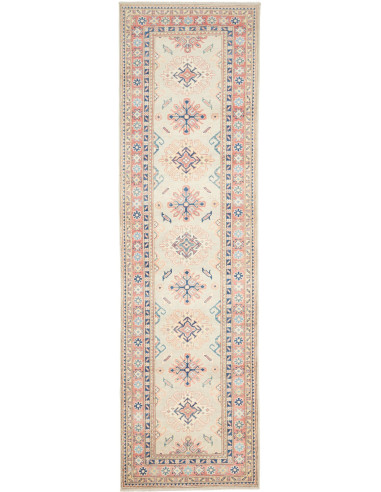 Kazak Pakistan grigio chiaro e grigio ardesia 85x294