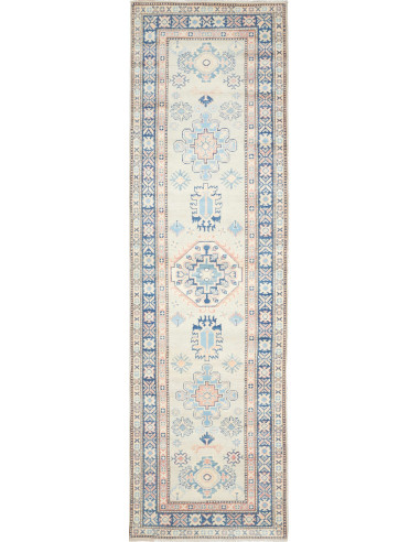 Kazak Pakistan grigio chiaro e gainsboro 90x312