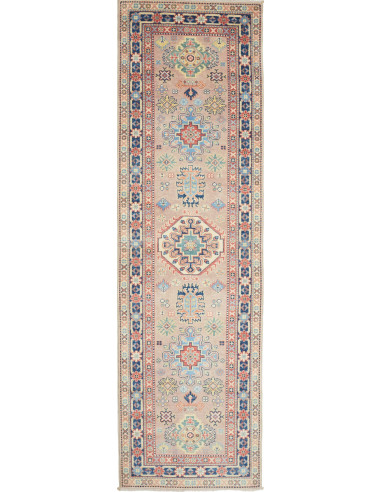 Kazak Pakistan abbronzatura e grigio tenue 81x287