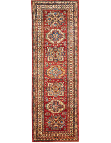 Kazak Fine Pakistan terra di siena e salmone scuro 80x240