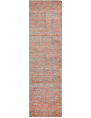 Gabbeh Fine Pakistan marrone rosato e marrone rosato 81x295