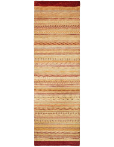 Gabbeh Fine Pakistan abbronzatura e legno robusto 78x244