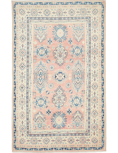 Kazak Pakistan grigio chiaro e grigio scuro 95x155