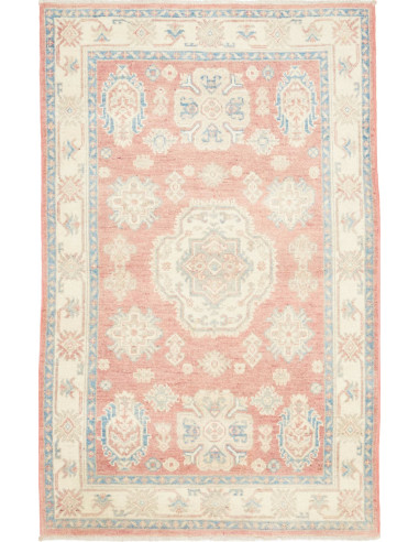 Kazak Pakistan grigio chiaro e grano 99x152