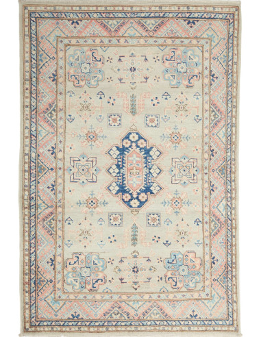 Kazak Pakistan argento e grigio chiaro 118x177