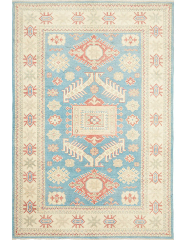 Kazak Pakistan grigio chiaro e argento 127x186
