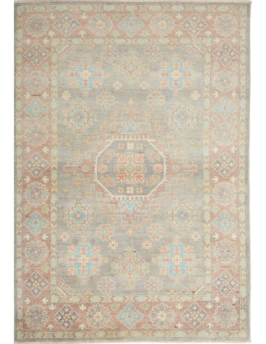 Kazak Pakistan argento e argento 120x174