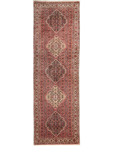 Bidjar Persia terra di siena e verde oliva scuro 77x248