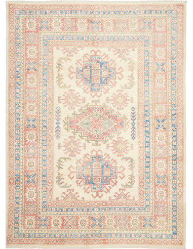 Kazak Pakistan grano e grigio scuro 147x199