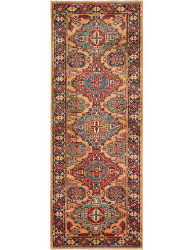 Kazak Fine Pakistan terra di siena e grano 76x211