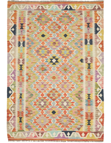 Kilim Pakistan abbronzatura e terra di siena 120x173