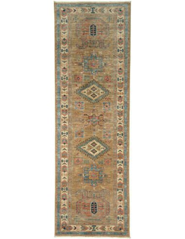 Kazak Fine Pakistan grigio e fumo di londra 76x249
