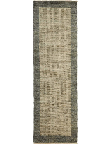 Gabbeh Moderno Pakistan grigio e grigio ardesia scuro 77x199