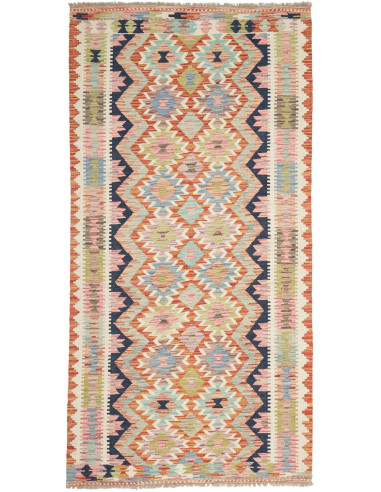 Kilim Pakistan abbronzatura e terra di siena 101x198
