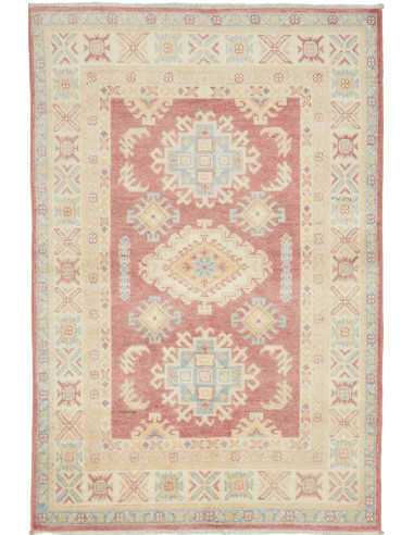 Kazak Pakistan argento e marrone rosato 98x148