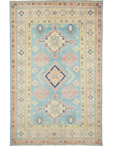 Kazak Pakistan argento e argento 117x187