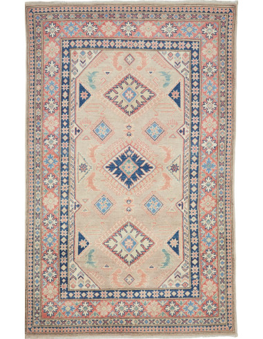 Kazak Pakistan abbronzatura e argento 116x186