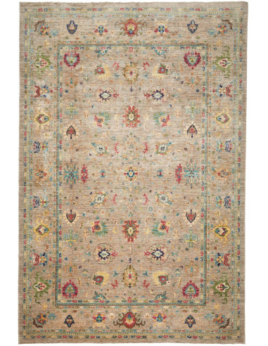 Zigler Fine Pakistan marrone rosato e verde oliva scuro 269x372
