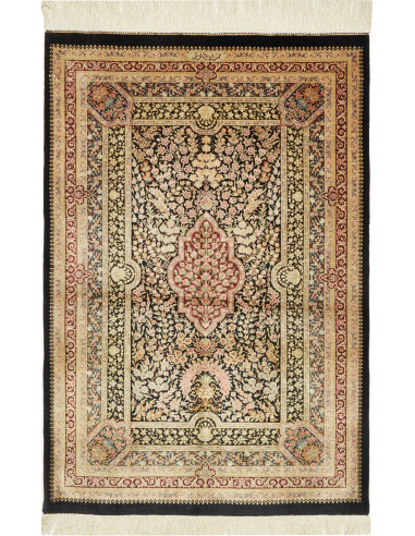 Ghom Seta Persia abbronzatura e abbronzatura 79x118