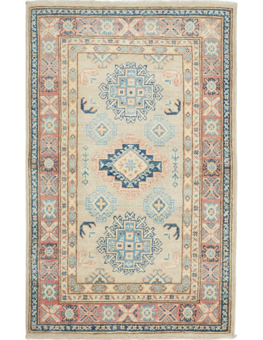 Kazak Pakistan argento e argento 77x127