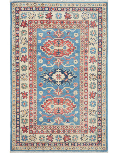 Kazak Pakistan grigio scuro e grigio ardesia chiaro 82x125