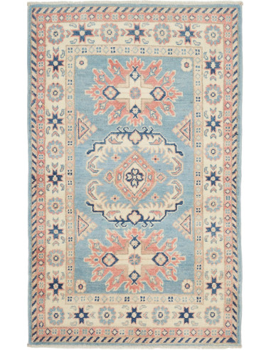 Kazak Pakistan argento e argento 79x130