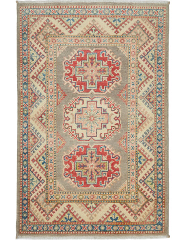 Kazak Pakistan marrone rosato e terra di siena 81x126