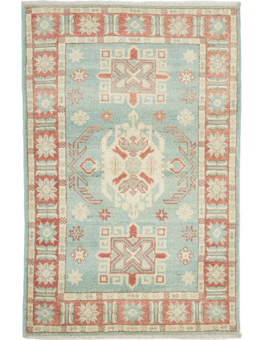 Kazak Pakistan argento e argento 81x124