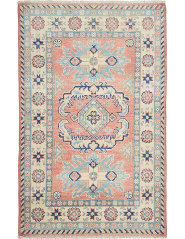 Kazak Pakistan argento e grigio tenue 81x122