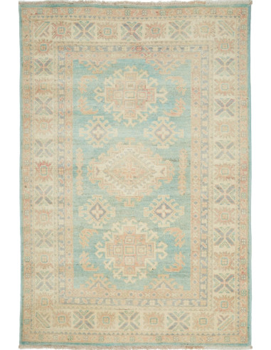 Kazak Pakistan argento e argento 103x151