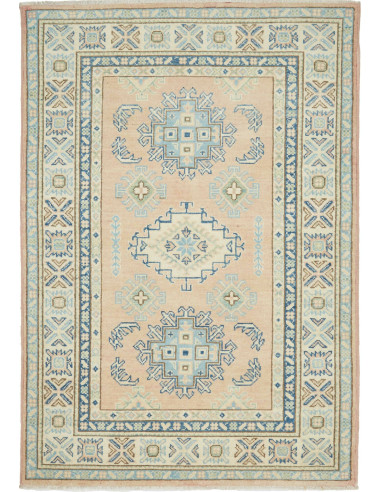 Kazak Pakistan argento e argento 102x147