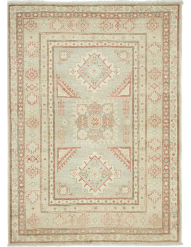 Kazak Pakistan argento e argento 103x143