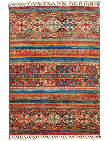 Samarkand Pakistan rosso indiano e grano 79x115