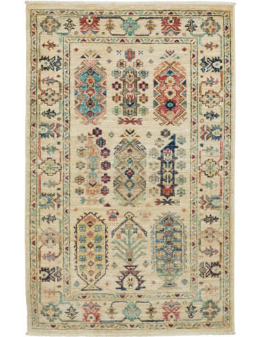 Tribal Pakistan abbronzatura e grigio ardesia scuro 77x122