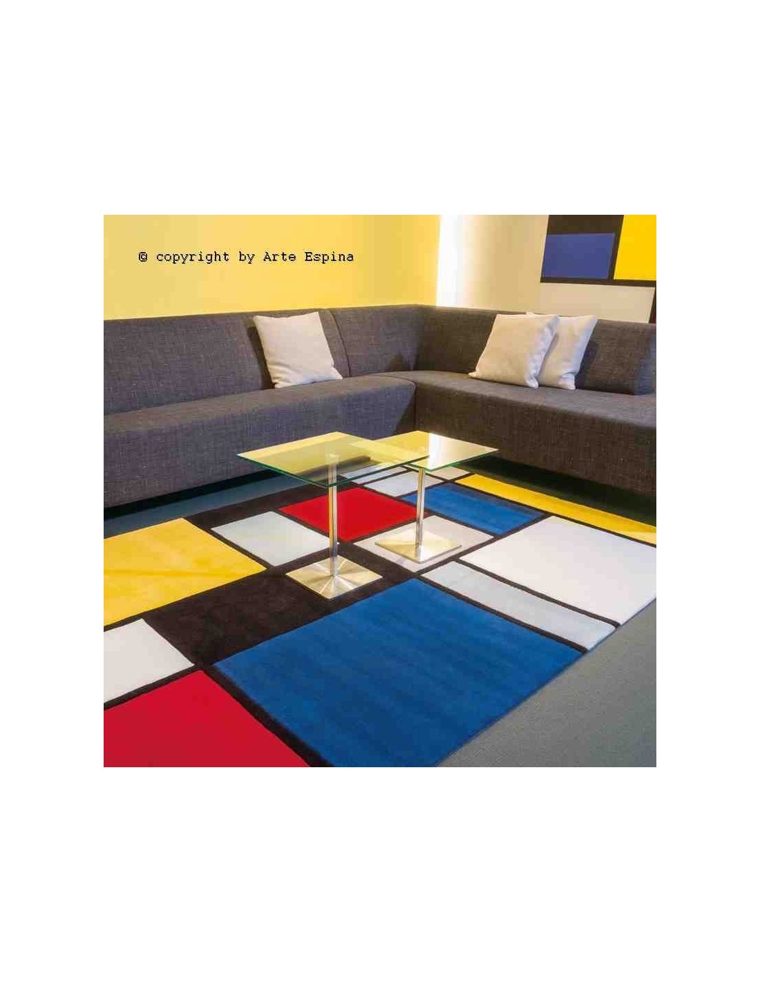 tappeto moderno Arte Espina Coloured Cubes multicolor