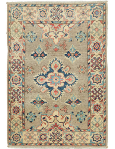 Kazak Pakistan marrone rosato e grigio ardesia scuro 63x91
