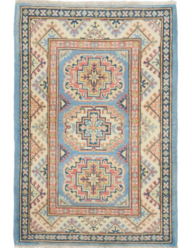 Kazak Pakistan grigio scuro e grigio tenue 61x89