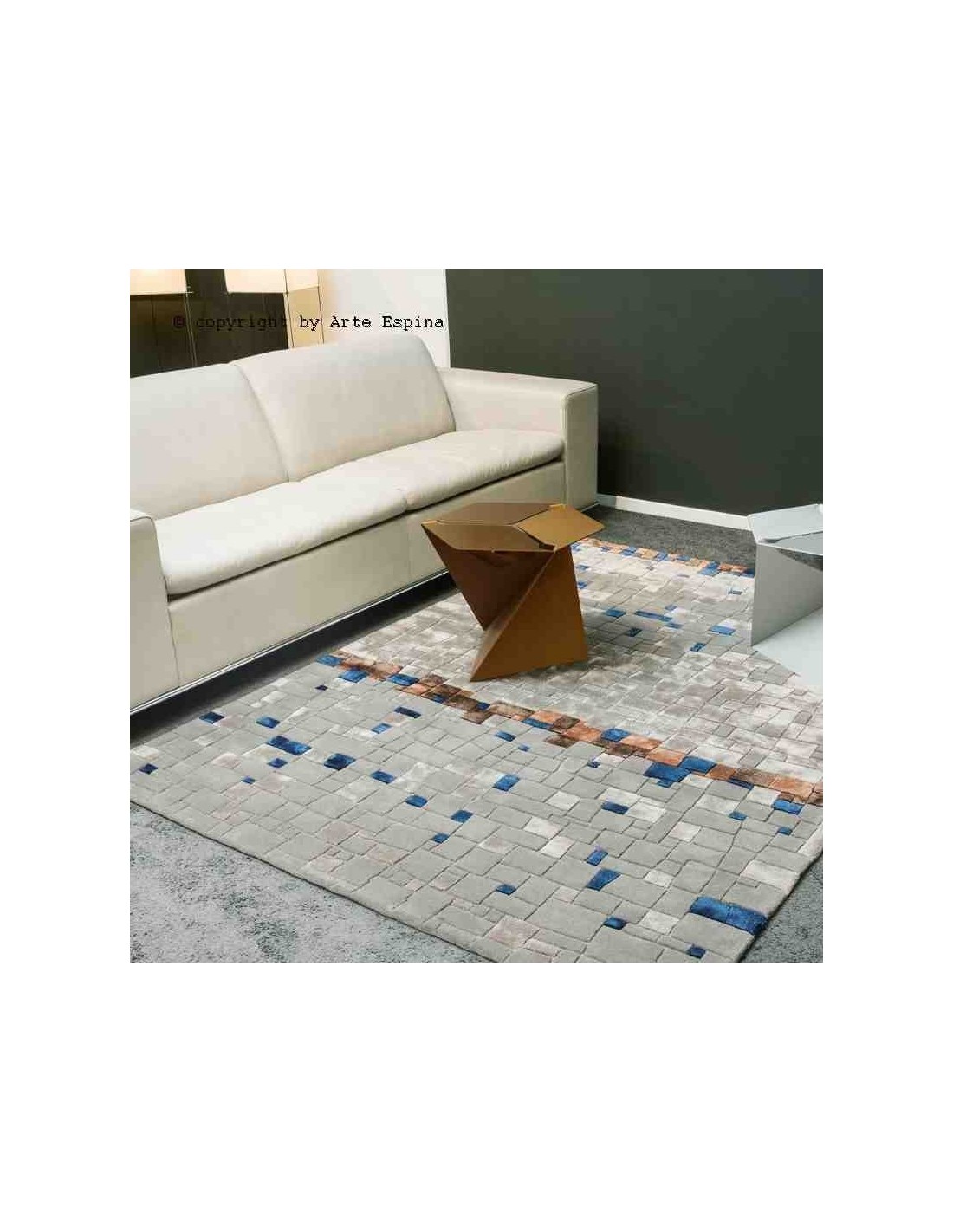 tappeto moderno Arte Espina Ornament beige/blu